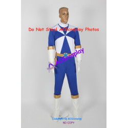 Power Rangers Lightspeed Rescue Blue Lightspeed Ranger Cosplay Costume