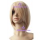Women's 45cm Blond Short Straight Cosplay Wig