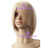 Women's 45cm Blond Short Straight Cosplay Wig