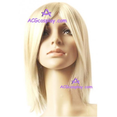 Women's 45cm Blond Short Straight Fashion Wig cosplay wig