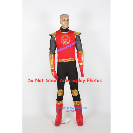 Power Rangers Ninja Storm Crimson Thunder Ranger Cosplay Costume