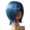 Women's 45cm Blue Short Natural Cosplay Wig