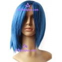 Women's 45cm Blue Short Straight Cosplay Wig
