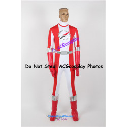 Power Rangers Operation Overdrive Red Overdrive Ranger Cosplay Costume