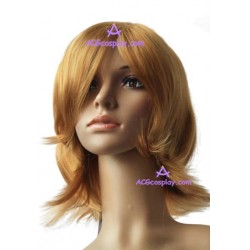 Women's 45cm Gold Short Curly Cosplay Wig