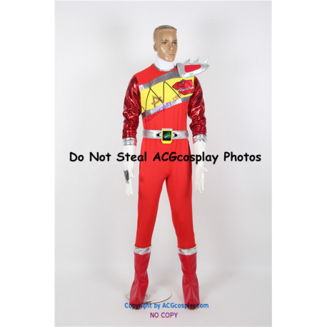 Power Rangers Dino Charge Kyoryuger Red Ranger Cosplay Costume