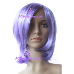 Women's 45cm Purple Short Straight Cosplay Wig