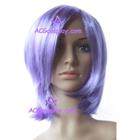 Women's 45cm Purple Short Straight Cosplay Wig