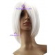 Women's 45cm White Short Fashion Wig cosplay wig