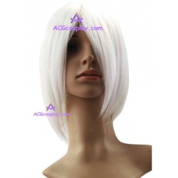 Women's 45cm White Short Fashion Wig cosplay wig
