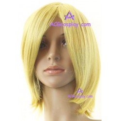 Women's 45cm Yellow Short Straight Fashion Wig cosplay wig