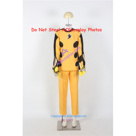 Power Rangers Jungle Fury Yellow Ranger Cosplay Costume