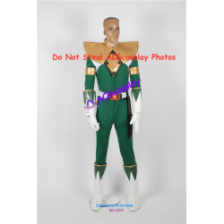 Power Rangers Green Ranger Cosplay Costume dark green version