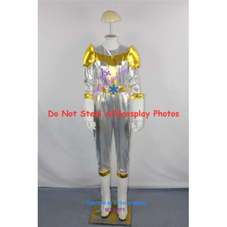 Power Rangers Lightspeed Rescue Titanium Ranger Cosplay Costume