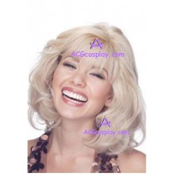 Women's 50cm Pale Gold Curly Fashion Wig cosplay wig