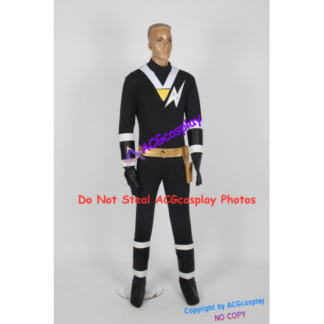 Power rangers Jiraiya ninja black ranger Kaku ranger cosplay costume