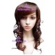 Women's 54cm Brown Long Wavy Wig cosplay wig