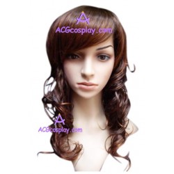 Women's 54cm Brown Long Wavy Wig cosplay wig