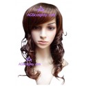 Women's 54cm Brown Long Wavy Wig cosplay wig