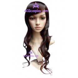 Women's 54cm Brownish Black Long Wavy Wig cosplay wig