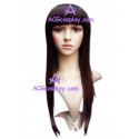 Women's 54cm Brwonish Black Long Straight Wig cosplay wig
