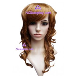 Women's 54cm Claybank Long Wavy Wig cosplay wig