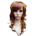 Women's 54cm Claybank Long Wavy Wig cosplay wig