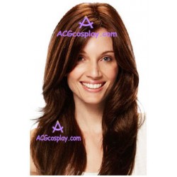 Women's 55cm Brown Long Curly Fashion Wig cosplay wig