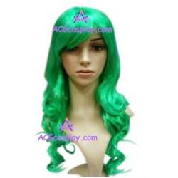 Women's 55cm Green Long Curly Fashion Wig cosplay wig