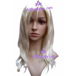 Women's 55cm White Curly Fashion Wig cosplay wig