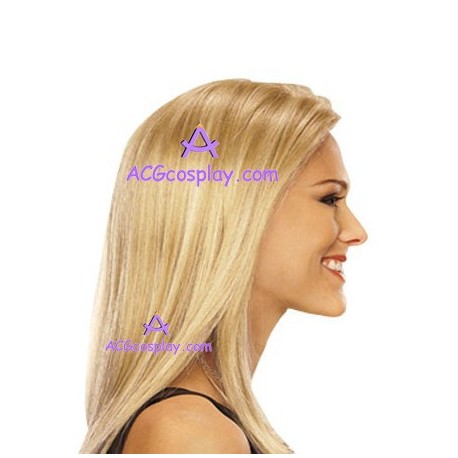 Women's 56cm Blond Long Straight Fashion Wig cosplay wig