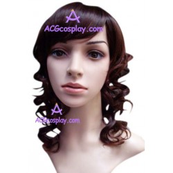 Women's 56cm Brown Long Wavy Wig cosplay wig