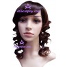 Women's 56cm Brown Long Wavy Wig cosplay wig