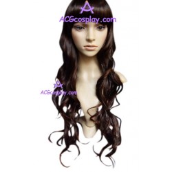 Women's 58cm Brown Long Wavy Wig version1 cosplay wig