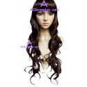 Women's 58cm Brown Long Wavy Wig version1 cosplay wig
