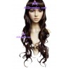 Women's 58cm Brown Long Wavy Wig version1 cosplay wig