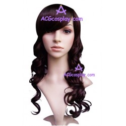 Women's 58cm Brown Long Wavy Wig version2 cosplay wig