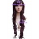 Women's 58cm Brownish Black Long Curly Wig cosplay wig