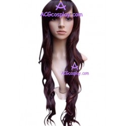 Women's 58cm Brownish Black Long Curly Wig cosplay wig