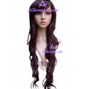 Women's 58cm Brownish Black Long Curly Wig cosplay wig