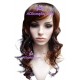 Women's 58cm Red Brown Long Wavy Wig cosplay wig