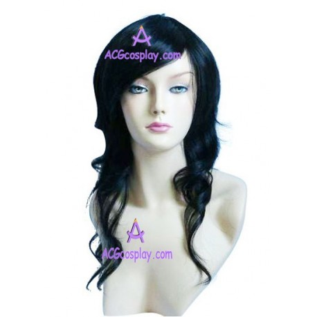 Women's 60cm Black Curly Fashion Wig cosplay wig