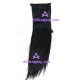 Women's 60cm Black Hair Extension Cosplay Wig