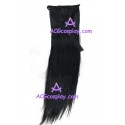 Women's 60cm Black Hair Extension Cosplay Wig