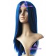 Women's 60cm Blue Long Straight Cosplay Wig