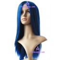 Women's 60cm Blue Long Straight Cosplay Wig