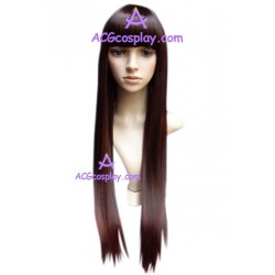 Women's 60cm Brownish-black Long Straight Wig cosplay wig
