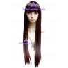 Women's 60cm Brownish-black Long Straight Wig cosplay wig