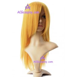Women's 60cm Gold Long Straight Cosplay Wig
