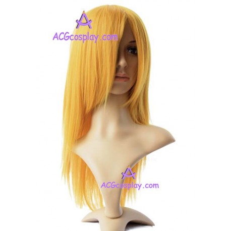 Women's 60cm Gold Long Straight Cosplay Wig